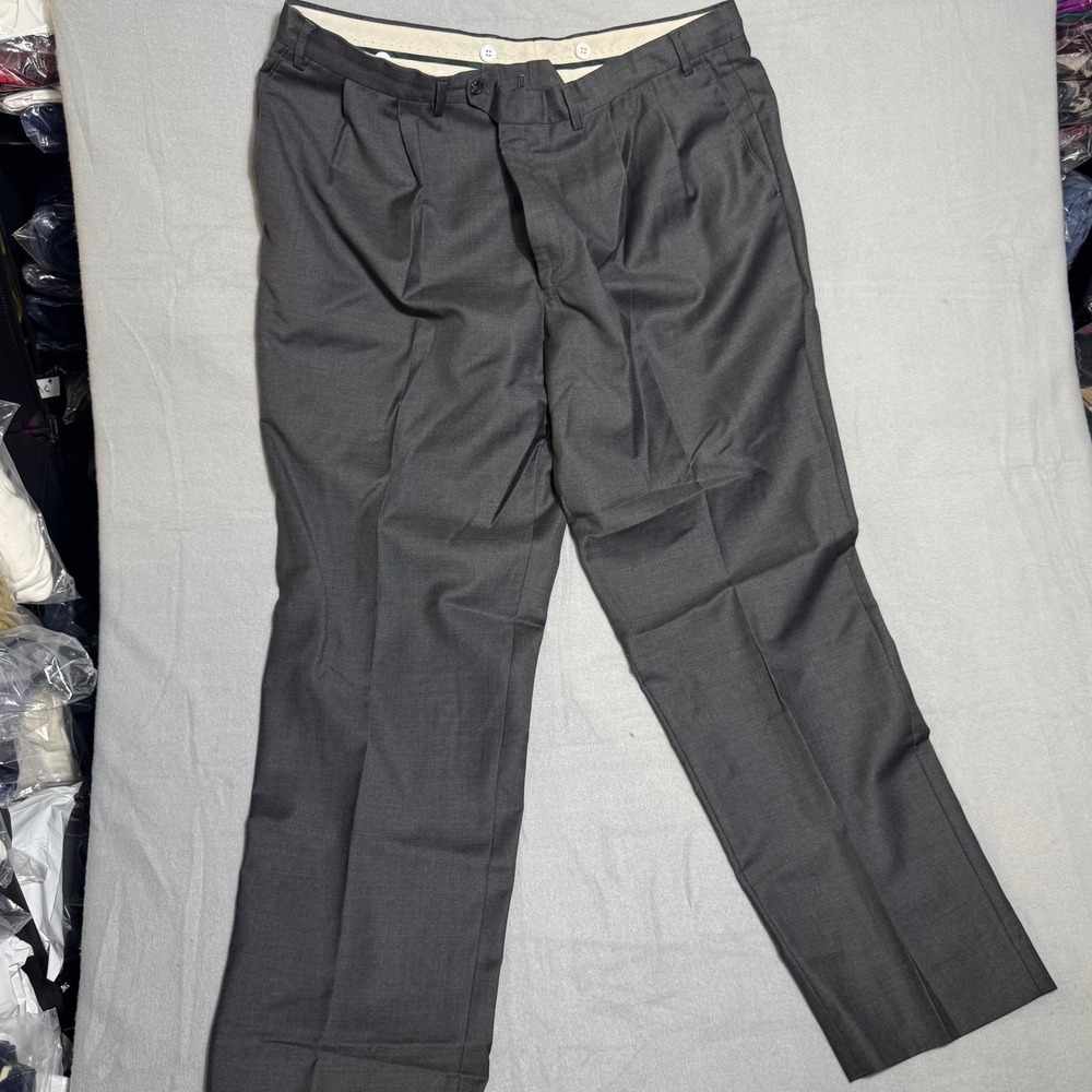 Lauren Ralph Lauren Super 120s Cashmere Men Dress Pants 36x30.5 Gray EX P 42 R